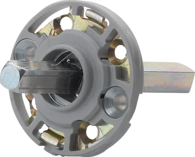 Produktbild von Hoppe Montagemodul rund für Hoppe Türgriffe, Vierkant 8/62 mm, Stahl aluminiumfarbig