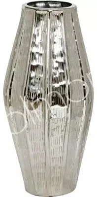 Image de Vase en aluminium/nickel, dimensions 30x30x61