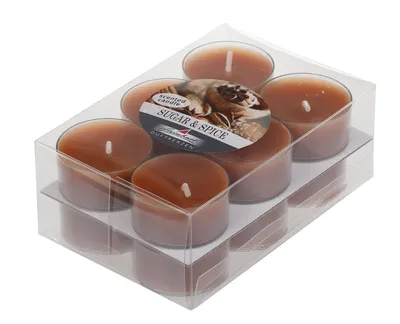Produktbild von Duftteelichter im 12er Pack Sugar & Spice 18/38 mm ca. 4 h
