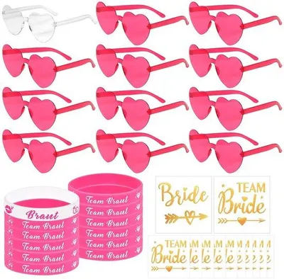 Produktbild von Dailygoods – Brille in Herzform – 36 Stück – Accessoires – Junggesellinnenabschied – Brautjungfern – Dekoration für Junggesellinnenabschied – Zukünftige Braut – Partybrille