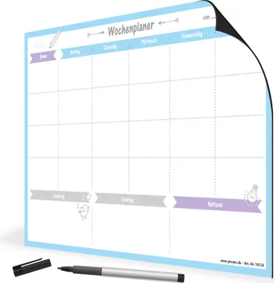 Produktbild von PRICARO Magnet-Wochenplaner "Allerlei Zwei"