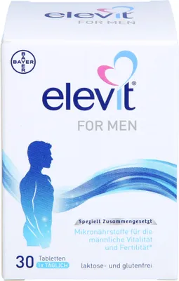Produktbild von Elevit for Men Tabletten für männliche Vitalität und Fertilität, 30 St. Tabletten