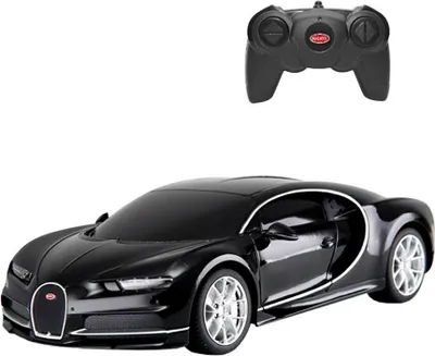Produktbild von RASTAR R/C 1:24 Bugatti Chiron Ferngesteuertes Auto (schwarz)