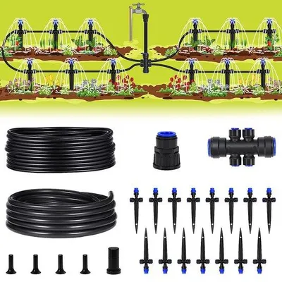 Immagine prodotto di Sistema di irrigazione automatico a risparmio idrico Terras con nuovi raccordi rapidi e tubi di distribuzione vuoti