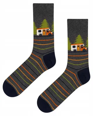 Produktbild von SOXO Herren Socken Van Life Motiv Baumwolle 40-45