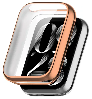Produktbild von Für Xiaomi Smart Band 9 Pro Full Cover Soft TPU All Inclusive Smart Case Schutz Hülle Rose Gold