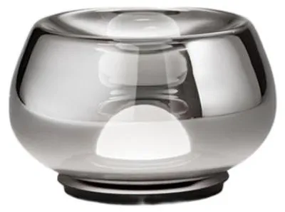 Immagine prodotto di Lumetto LED serie 10S48534, Vetro Concavo Fumé Specchiato e Struttura Nero Opaco, 12W 3000K, Design Moderno e Raffinato - Perenz