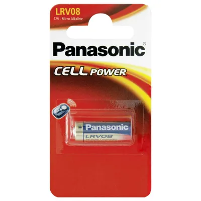 Produktbild von Panasonic Alkali Batterie LRV08, 38 mAh, 12 V, LRV08L/1BE