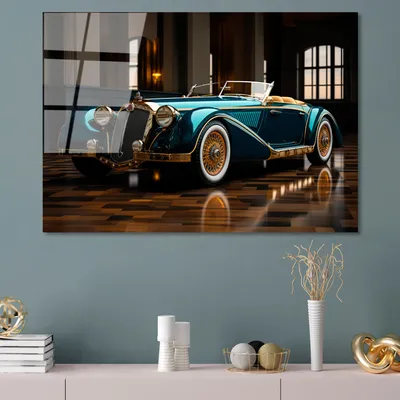 Image de Wallity, UV-1204 - 70 x 100, Peinture décorative en verre trempé, Multicolore, 100 % verre trempé, 70 x 100 cm