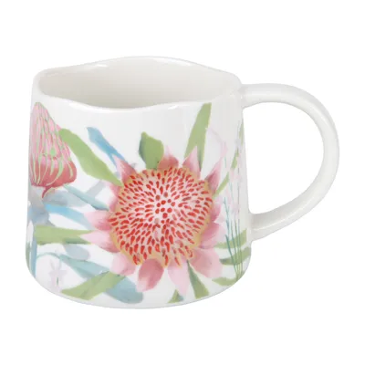 Obrázek produktu pro Maxwell & Williams Hrnek NATIVE BLOOMS Waratah, šálek, hrnek na kávu, hrnek na čaj, porcelán, 350 ml, DI0375