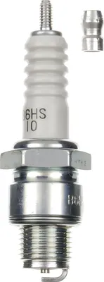 Zdjęcie produktu dla Zestaw świec zapłonowych NGK 6x B6HS-10, krótki gwint 12,7 mm Ø 14,0 mm, sześciokąt 20,8 mm, odstęp między elektrodami 1,00 mm, wartość cieplna 6, 1052