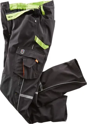Obrázek produktu pro Softshellové kalhoty Terrax Workwear Gr.50 black/limette TERRAX