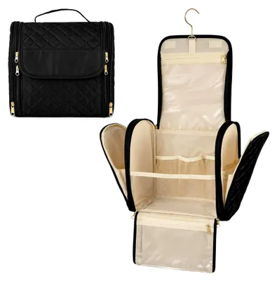 Produktbild von Großer Make-Up Organizer für Damen – Hängende Kosmetiktasche in Schwarz