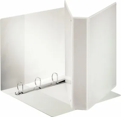 Produktbild von Präsentationsringbuch A4 4 Ringe 40mm weiß Packung mit 10 Stück