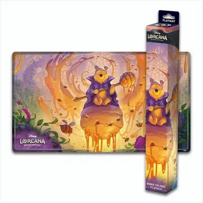 A playmat and its packaging, featuring Winnie the Pooh.