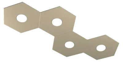 Zdjęcie produktu dla Lampa sufitowa sześciokątna Toplight z oprawką GX53 4W, konfigurowalna konstrukcja, kolor antracytowy, nowoczesny design