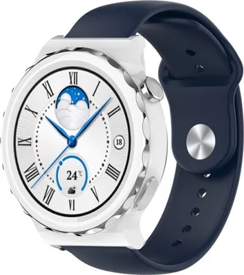 Produktbild von Strap-it Huawei Watch GT 3 Pro 43mm Sportarmband (Dunkelblau)