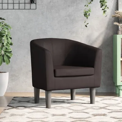 Produktbild von Cloris Designermöbel Clubsessel Braun Kunstleder 2024 Neu