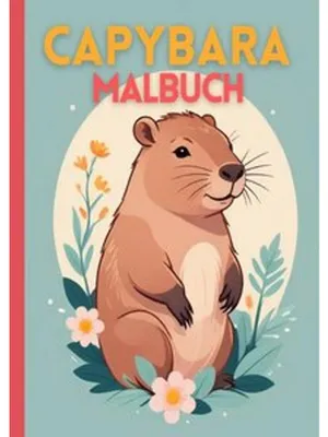 Produktbild von Capybara Malbuch für Kinder - Großformat A4