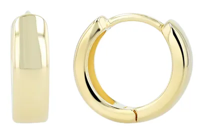 Produktbild von "Maithe" 925/- Echt Silber Creole, schlicht, rhodiniert