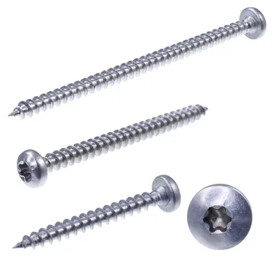 Obrázok produktu pre SECCARO skrutka do drevotriesky, polkruhová hlava 5 x 30 mm, nehrdzavejúca oceľ V2A VA A2, skrutka do dreva s plným závitom, TX/šesťhran, 250 kusov, Obrázok generovaný UI