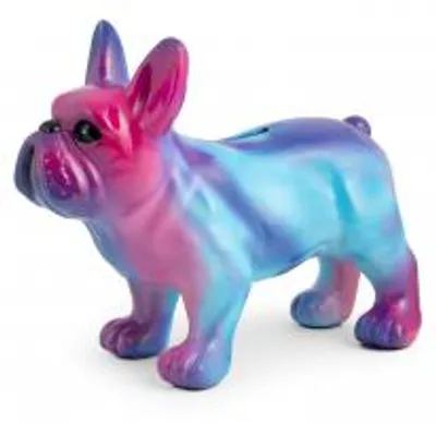 Immagine prodotto di H&H Salavadanaio Forma Bulldog In Poliresina Decorato Cm 31X24Xh