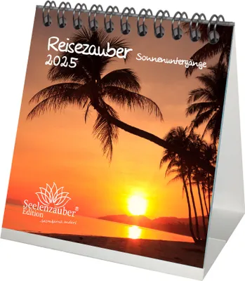 Produktbild von Sonnenuntergängezauber Kalender für 2025 Format 10cm x 10cm Sonnenuntergänge - Seelenzauber