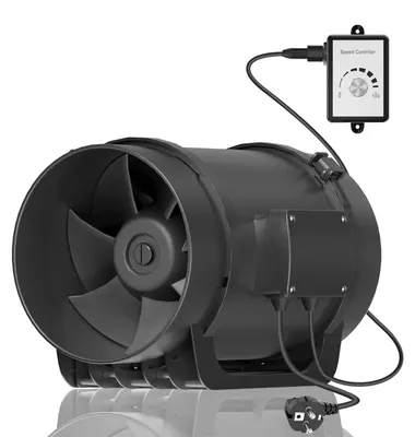 Rohrventilator 200 mm, EC-Motor, 1292 m³/h, leise, variabel regelbar