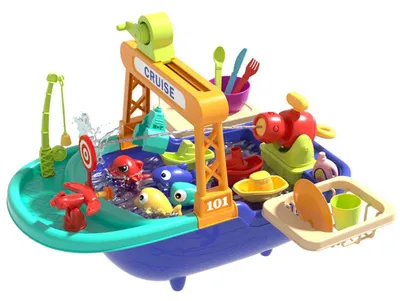Image de Kit de pêche Zimilo pour enfants : jeu de pêche, jouet aquatique, simulation de pêche, jeu éducatif d'eau, cadeau à partir de 4 ans, en plastique