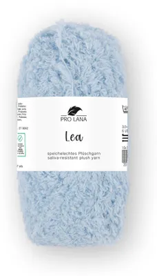 Produktbild von Pro Lana LEA Babyplüsch Garn 25 g Ultraweiches Garn für Baby & Kuschelprojekte 90m Farbe 056 - babyblau