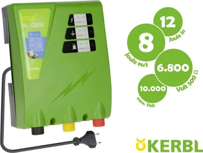 Produktbild von KERBL TITAN Ni 12000 Weidezaungerät, 230V, 12/8 Joule