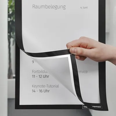 Produktbild von magnetoplan Inforahmen magnetofix DIN A4 schwarz
