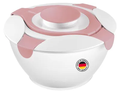 Salatkom 6,5 l mit Deckel und Dressingbehälter, Kunststoff