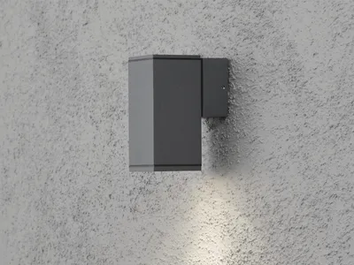 Produktbild von Konstsmide Monza Anthrazitfarben lackiertes Aluminium, klares Glas, Reflektor 7908-370