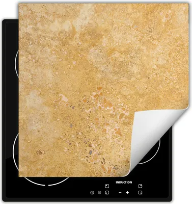 Produktbild von DarHaus Herdabdeckplatte 50x52 cm Anti Rutsch Matte Aufrollbar, goldene - Schiefer