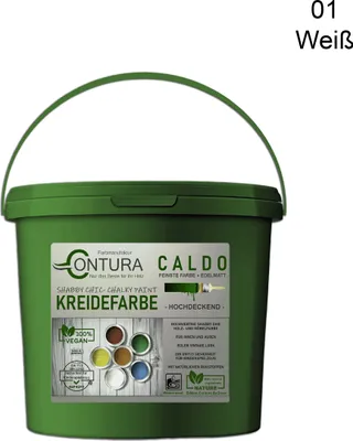 Produktbild von Contura BeGreen 1Kg. Kreidefarbe Shabby Chic Möbellack - 01 Weiß