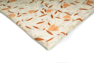 Produktbild von Bedruckter Chiffon, Muster 4, Hell beige 50 x 150 cm