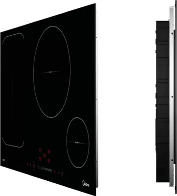 Produktbild von Midea Induktionskochfeld KI800IX, Booster FlexZone, autark, rahmenlos, Glaskeramik Schwarz, 60x520x770mm, 4 Kochzonen, LED-Display, 15 Leistungsstufen