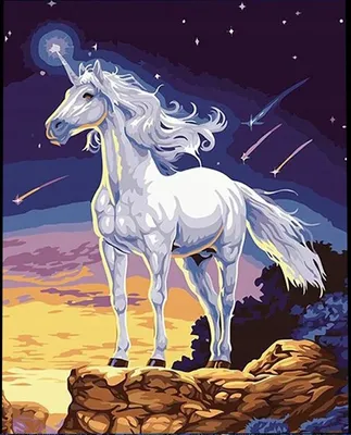 Image de NORIMPEX Peinture d'après Unicorn Numéros 40x50 cm 1005537
