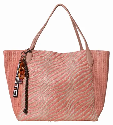 Immagine prodotto di Borsa a mano da donna, linea Solara, in vera pelle di alta qualità, con motivo zebrato animalier