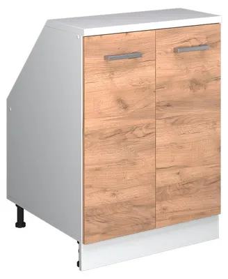Produktbild von Dachschrägenschrank Vicco Rion Goldkraft Eiche 60 x 81.6 cm mit 2 Türen, Schrankkorpus 60 cm Tiefe, Model 60231