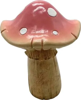 Produktbild von Dekofigur Pilz Lafiora 23,5 x 23 x 31,8 cm rot