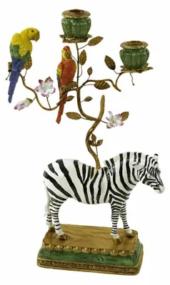 Produktbild von Werner Voß Kerzenleuchter Zebra, Kerzenständer, Polyresin, Bunt, 45 cm, 54725