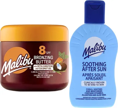 Produktbild von Malibu Bräunungsbeschleuniger SPF8 + 200 ml Bräunungsbalsam