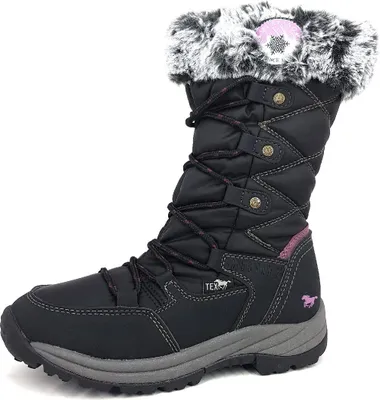 Produktbild von Mustang Kinderschuhe Mädchen Schnürstiefel Schwarz Freizeit, Schuhgröße:33 EU
