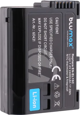 Produktbild von Blumax Akku | für Nikon EN-EL15 a/b/c Nikon Z5 Z6 II Z7 II 2400 mAh   7.2Volt