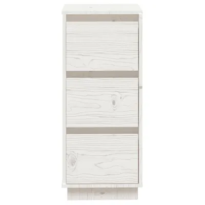 Obrázek produktu pro vidaXL Příborníky 2 ks. Bílé 32x34x75 cm Masivní borovicové dřevo
