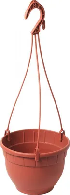 Zdjęcie produktu dla Doniczka wisząca Siena z miską - terakota 22 cm