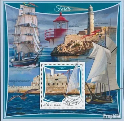Produktbild von Briefmarken Sao Tome e Principe 2017 Mi Block 1339 (kompl. Ausgabe) postfrisch Leuchttürme