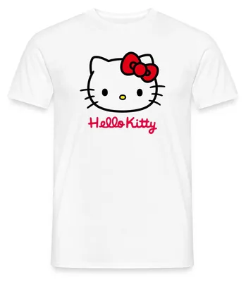 Produktbild von Spreadshirt Hello Kitty Klassisch Mit Schriftzug Männer T-Shirt, L, Weiß